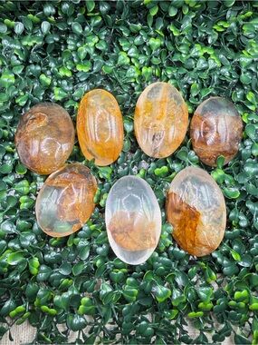 Golden Healer Girasol Quartz Palm Stone
